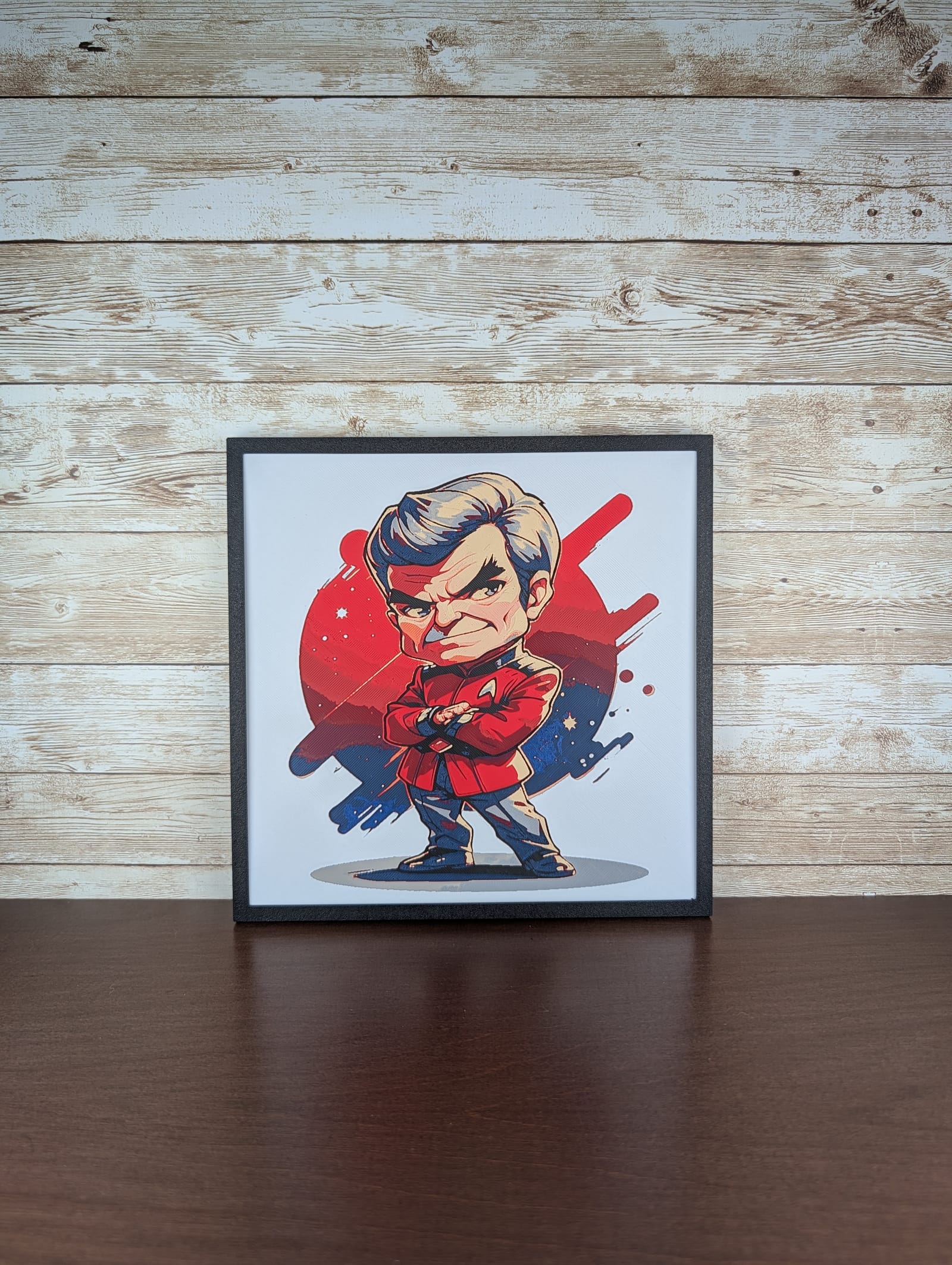 Commanding Captain Kirk Caricature