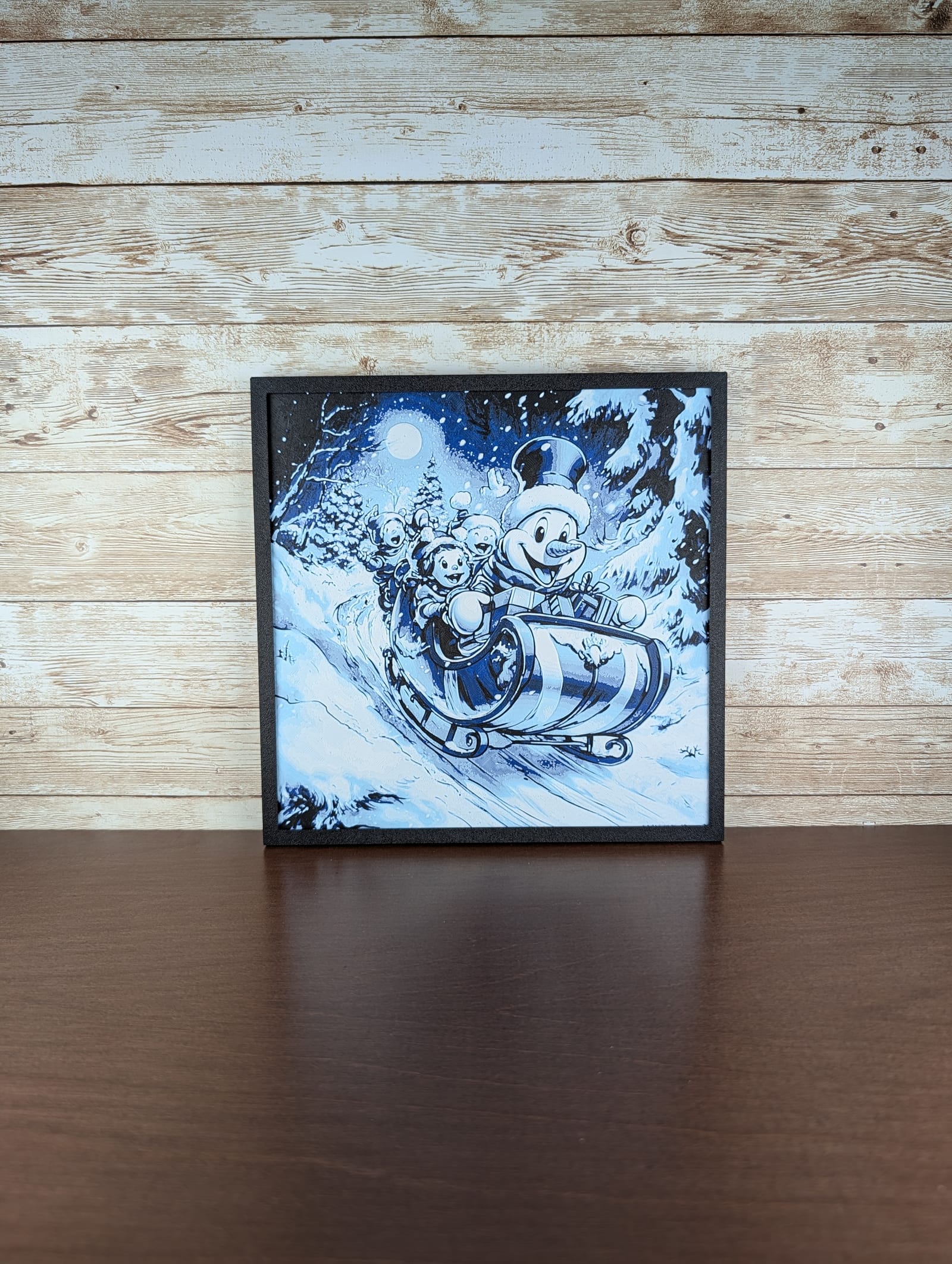 Happy Snowman Sleigh Ride