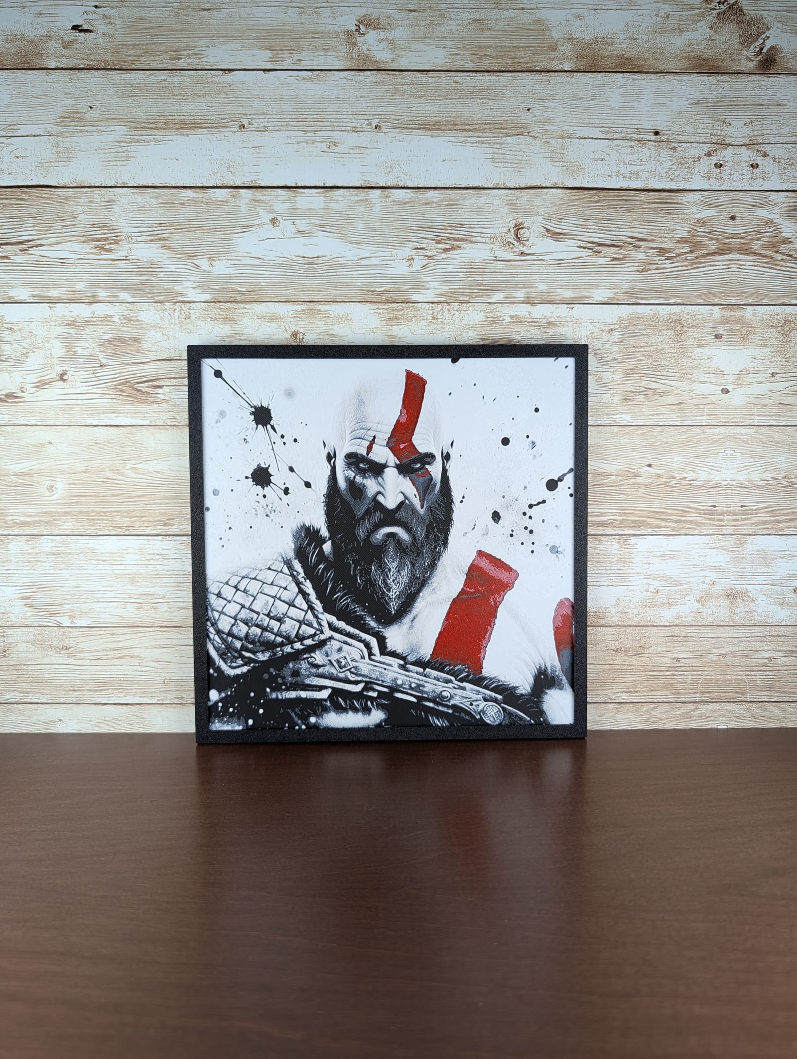 Kratos God of War Wall Portrait