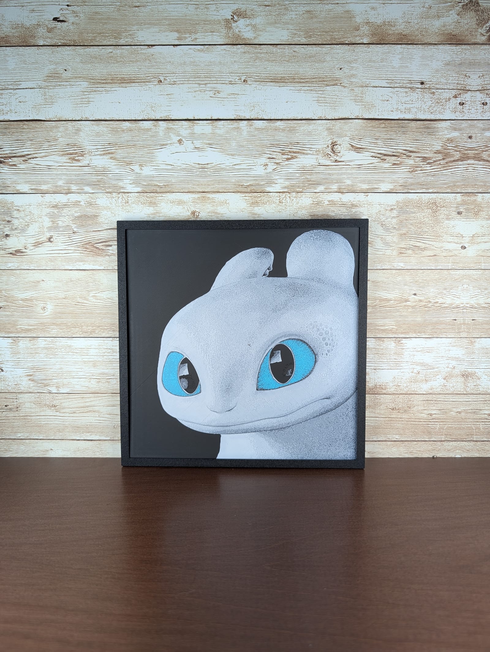 Light Fury Dragon Portrait