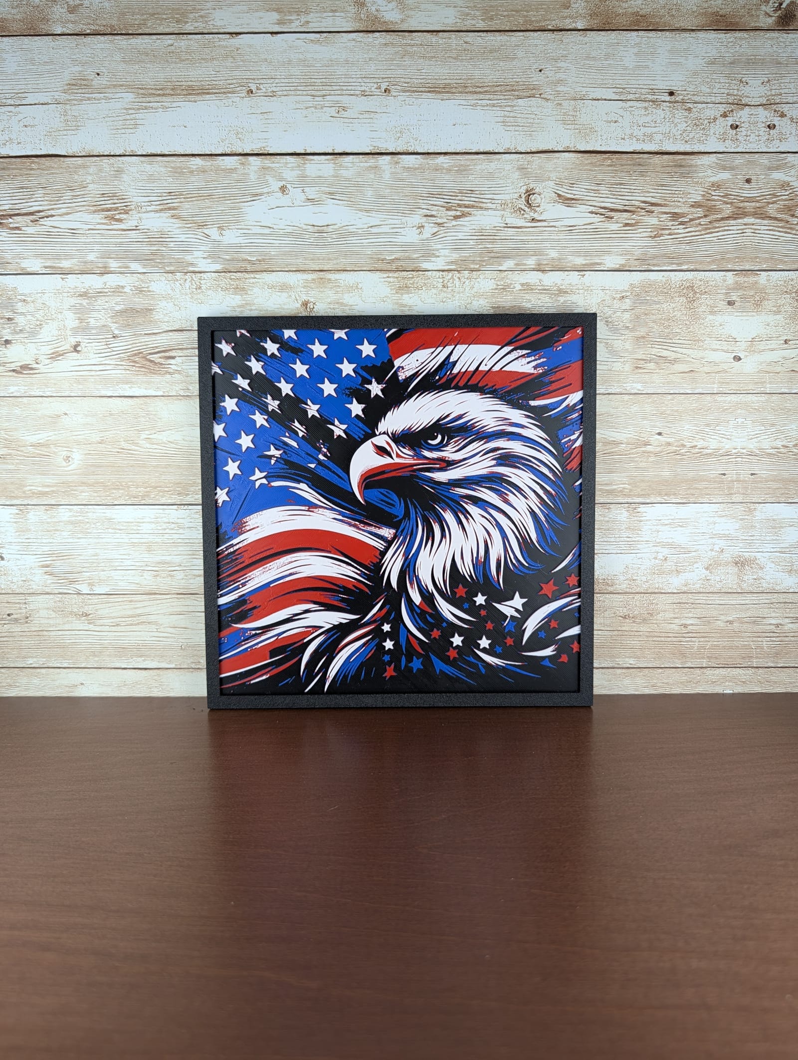 Majestic Eagle American Flag