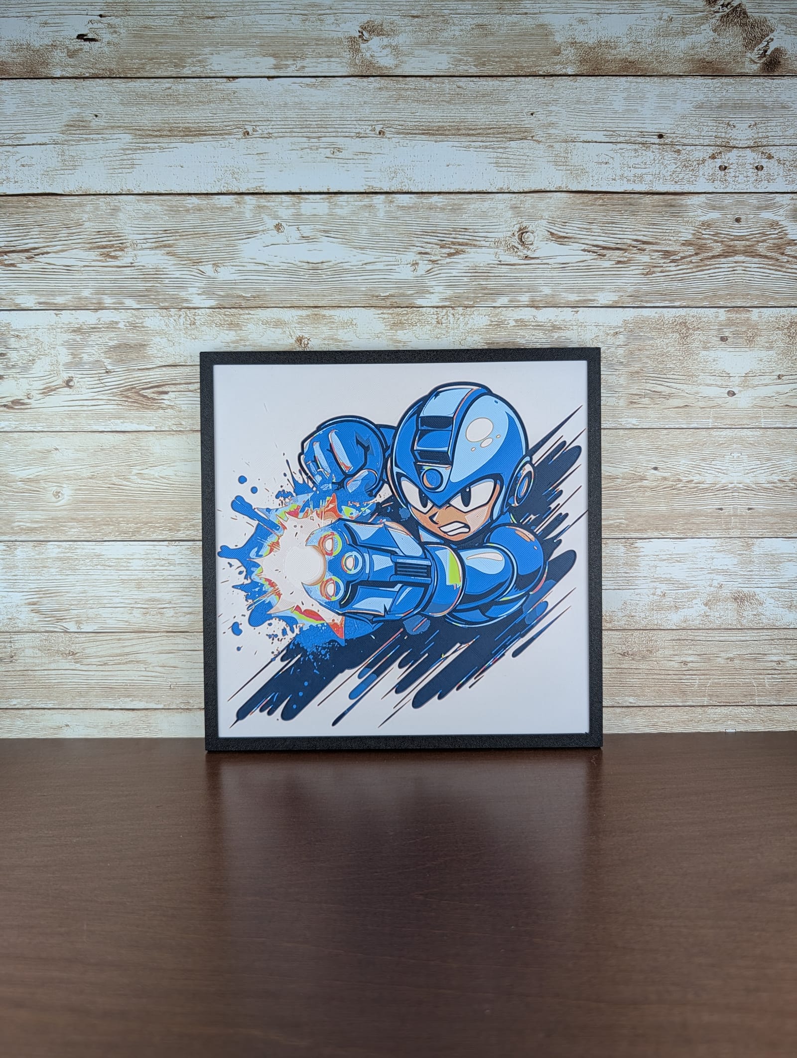 Mega Man Blasting Action