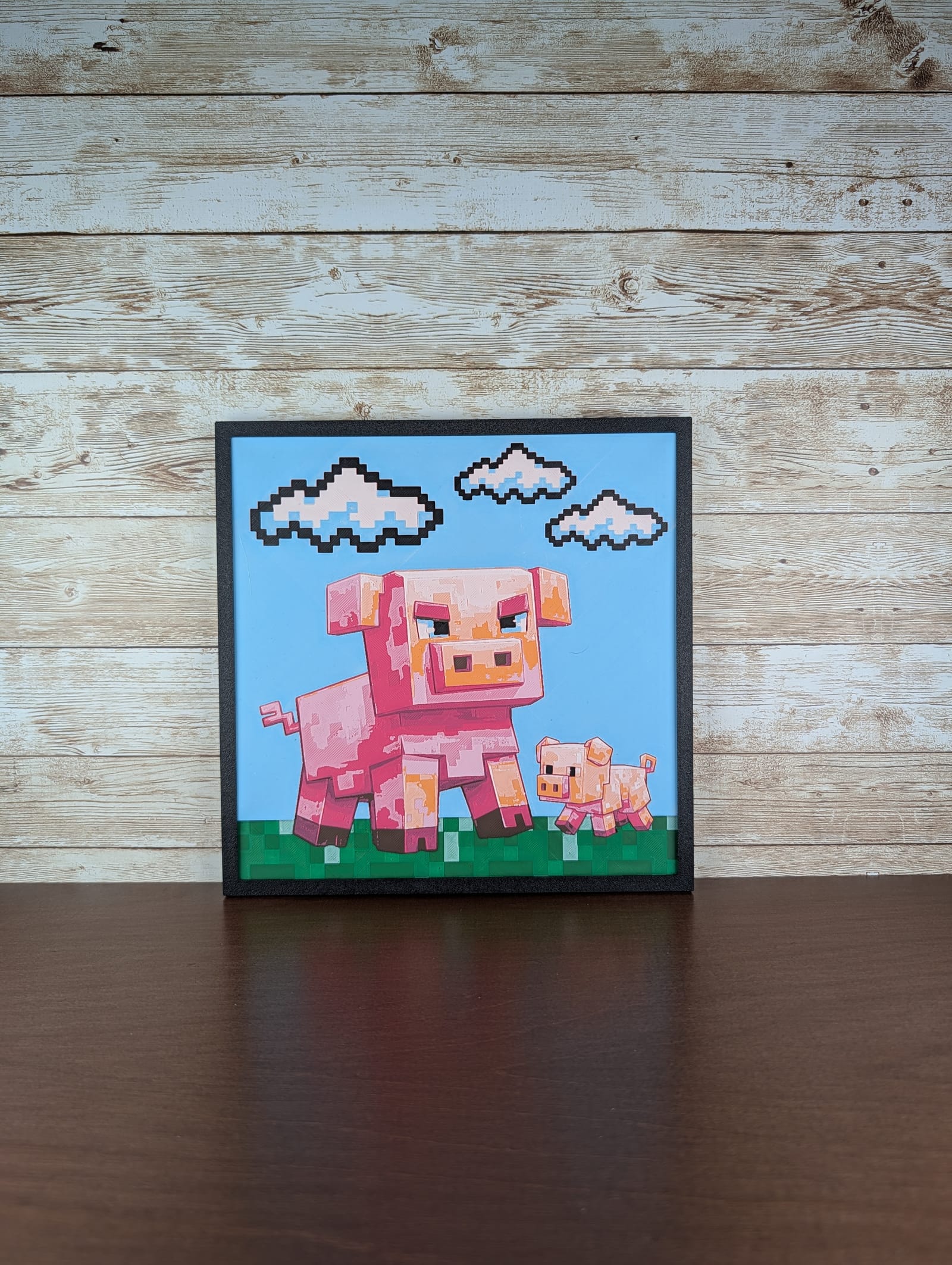 Minecraft Pig and Piglet