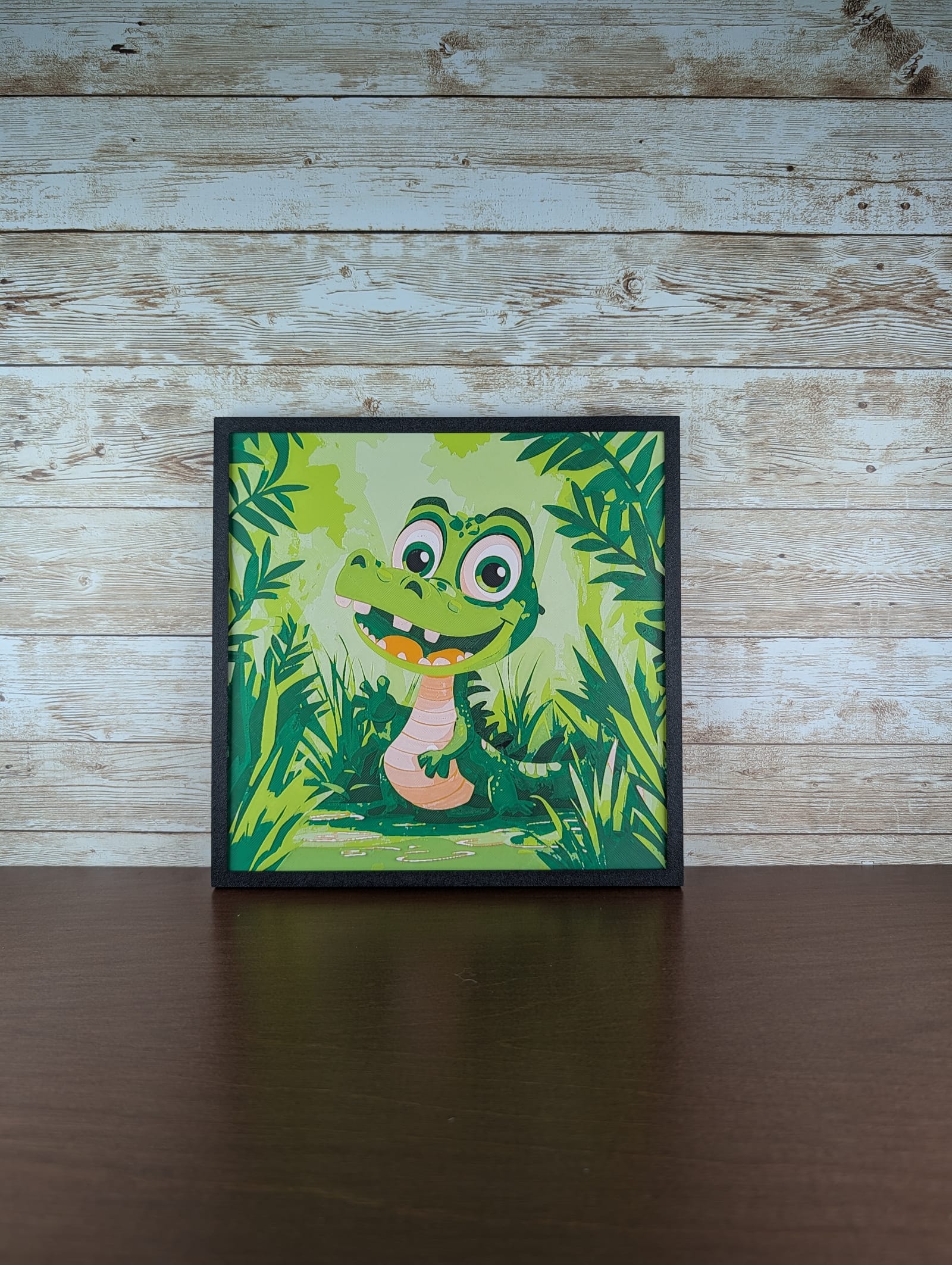 Smiling Cartoon Alligator