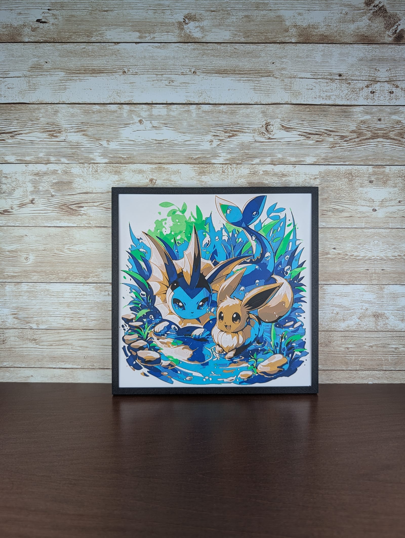 Vaporeon and Eevee Pokémon Duo