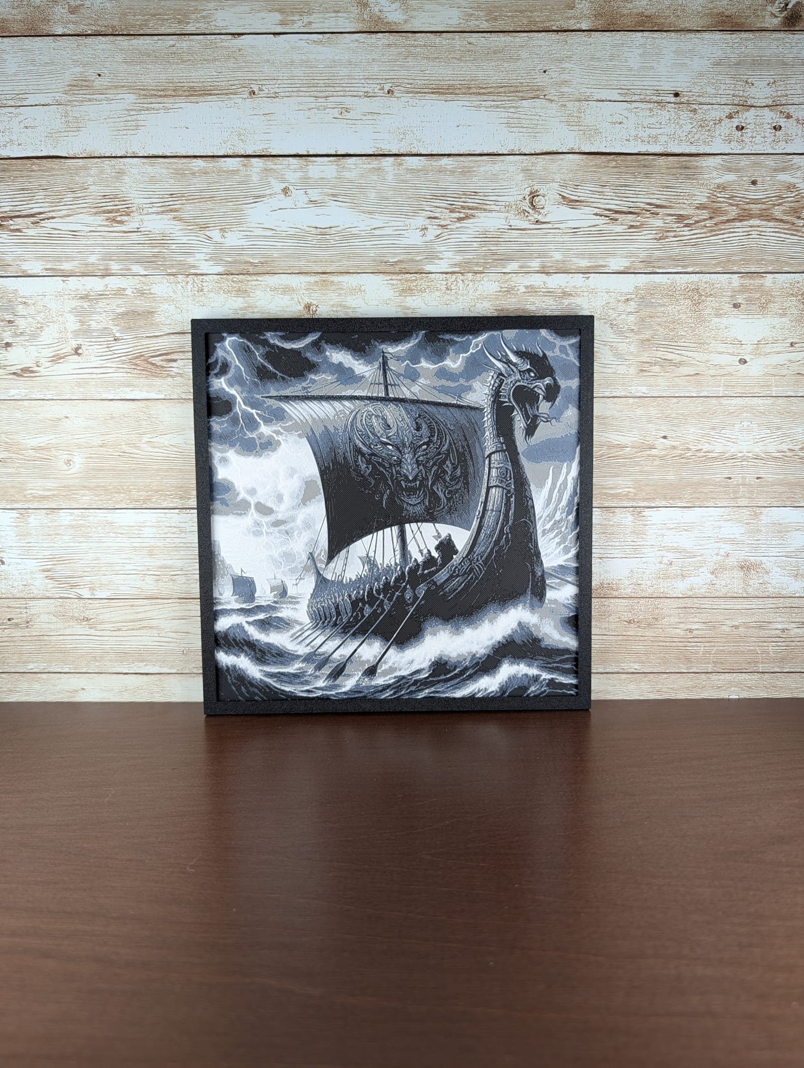 Viking Dragon Ship Storm